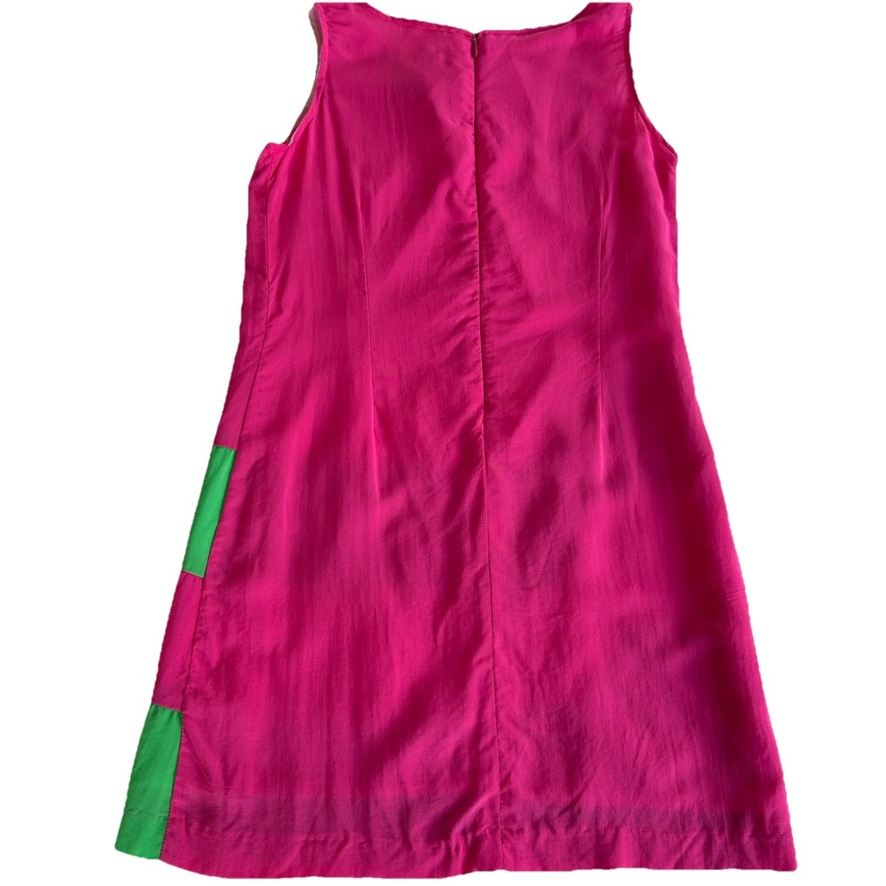 Maggie Breen Too Girl's 8 Sleeveless Pink Green Colorblock Dress NWT ($52.50) - Picture 5 of 10